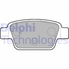 DELPHI lp1719 Комплект гальмівних колодок DELPHI lp1719
