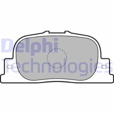 Комплект тормозных колодок из 4 шт. дисков DELPHI lp1740