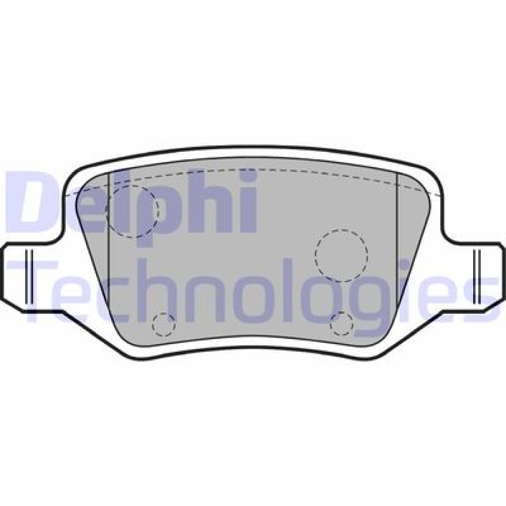 Комплект гальмівних колодок з 4 шт. дисків DELPHI lp1741