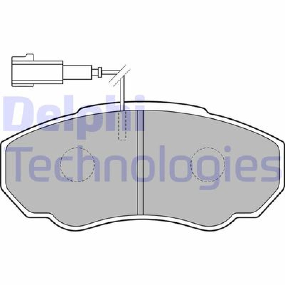 Комплект гальмівних колодок з 4 шт. дисків DELPHI lp1750