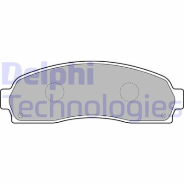 Комплект гальмівних колодок з 4 шт. дисків DELPHI lp1757