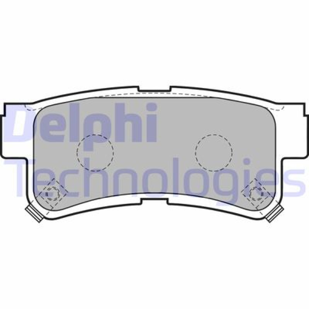 Комплект тормозных колодок из 4 шт. дисков DELPHI lp1765