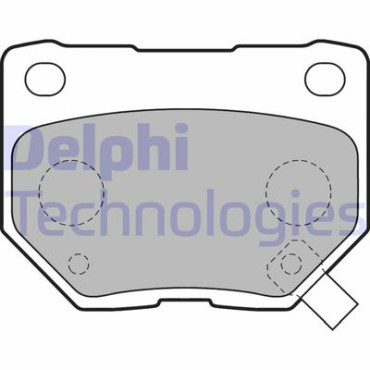 Комплект гальмівних колодок з 4 шт. дисків DELPHI lp1780