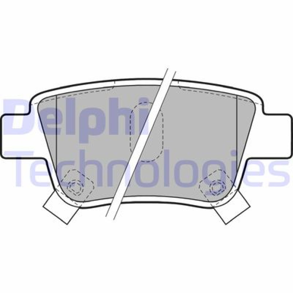 Комплект гальмівних колодок з 4 шт. дисків DELPHI lp1785