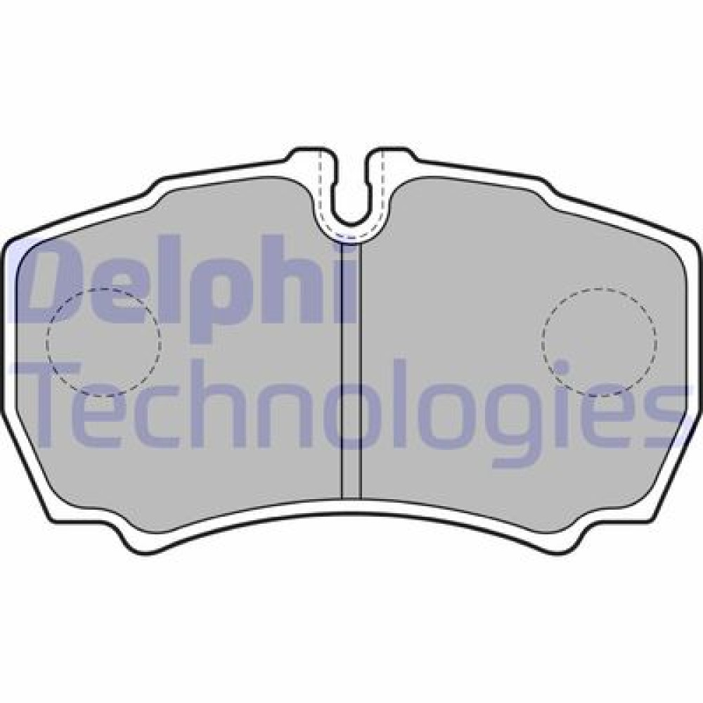 Комплект тормозных колодок из 4 шт. дисков DELPHI lp1826