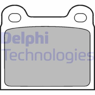 Комплект гальмівних колодок з 4 шт. дисків DELPHI lp18