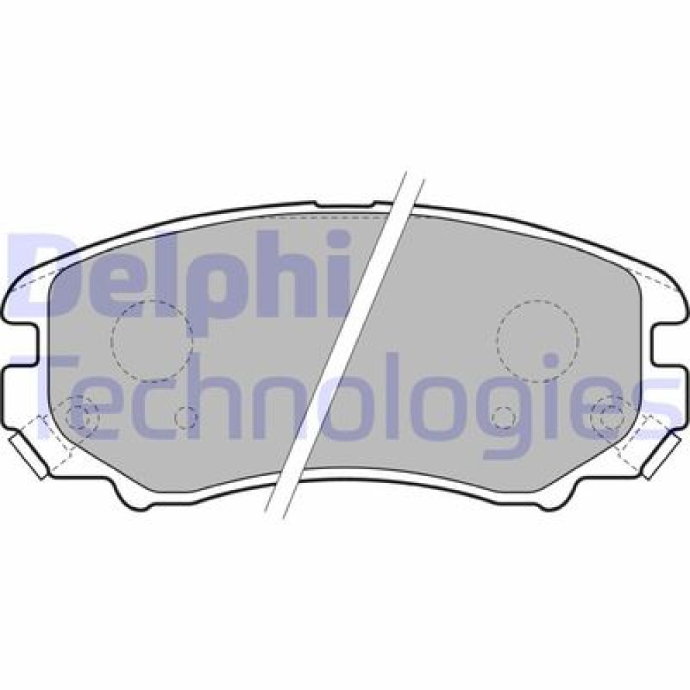 Комплект гальмівних колодок з 4 шт. дисків DELPHI lp1902