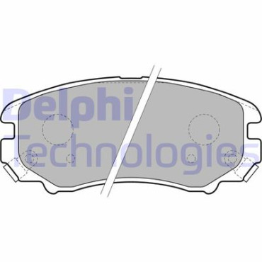 Комплект гальмівних колодок з 4 шт. дисків DELPHI lp1902