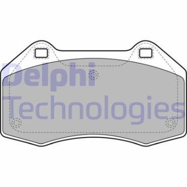 Комплект гальмівних колодок з 4 шт. дисків DELPHI lp1940
