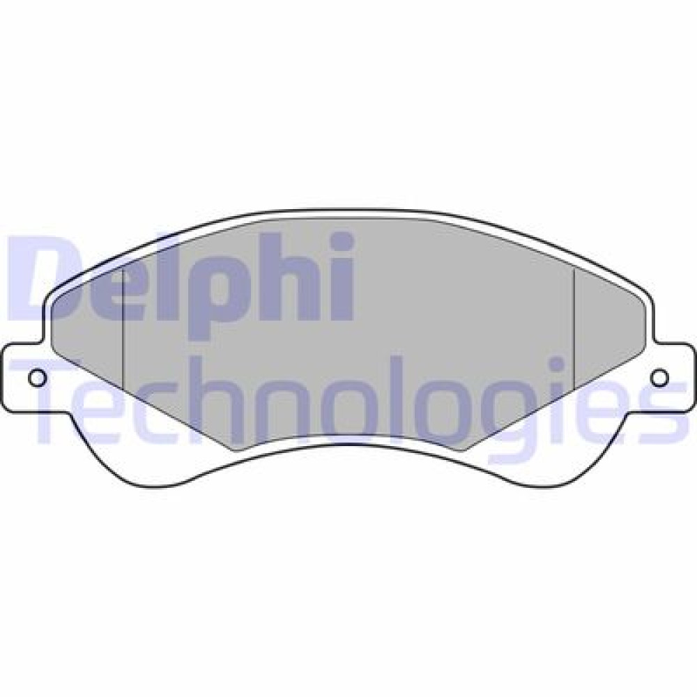 Комплект тормозных колодок из 4 шт. дисков DELPHI lp1953