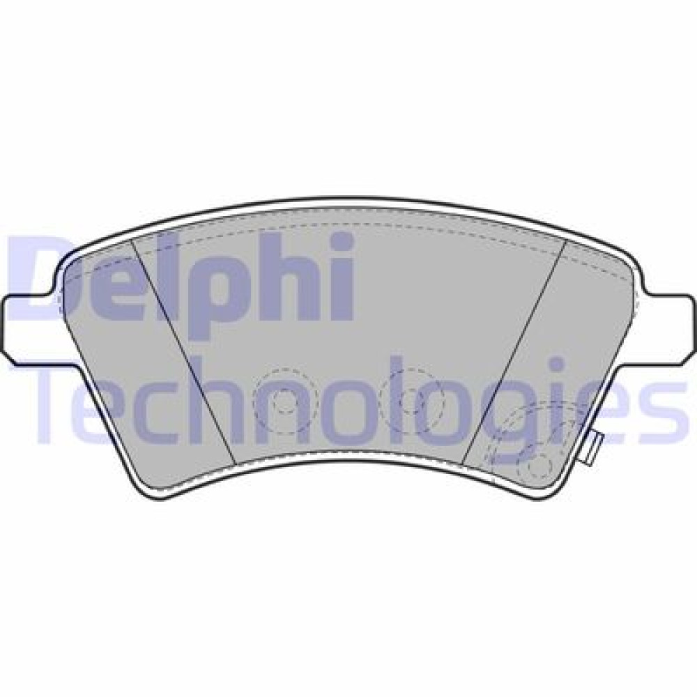 Комплект тормозных колодок из 4 шт. дисков DELPHI lp1966