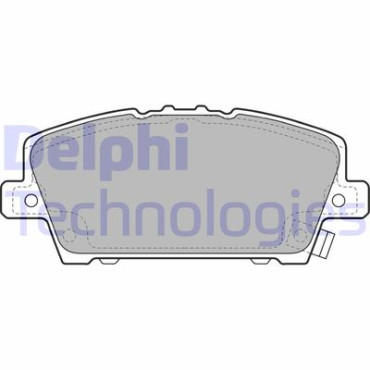 Комплект гальмівних колодок з 4 шт. дисків DELPHI lp1970