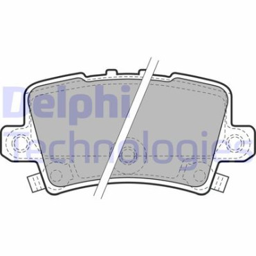 Комплект тормозных колодок из 4 шт. дисков DELPHI lp1971