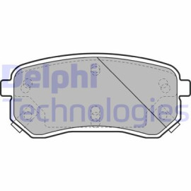 DELPHI lp1976 Комплект гальмівних колодок з 4 шт. дисків DELPHI lp1976