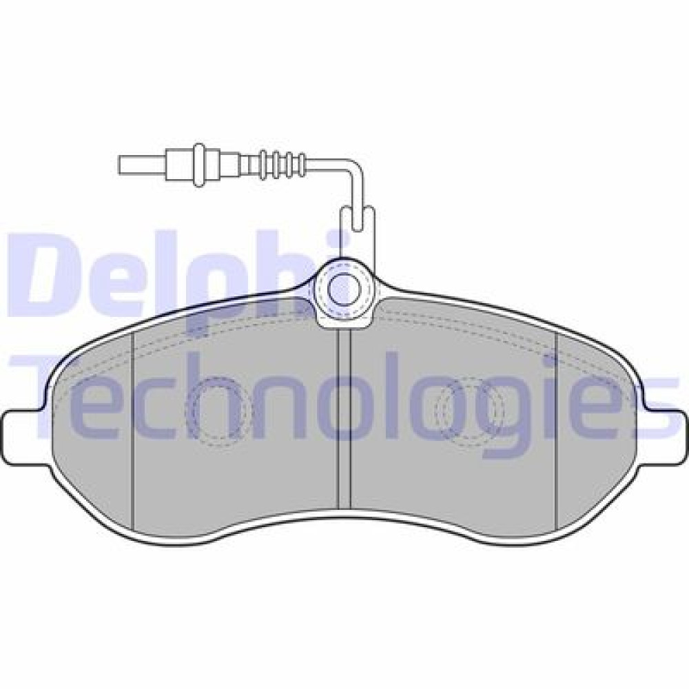 Комплект гальмівних колодок з 4 шт. дисків DELPHI lp1995