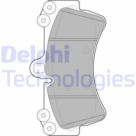 Комплект гальмівних колодок з 4 шт. дисків DELPHI lp1997
