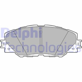 Комплект гальмівних колодок з 4 шт. дисків DELPHI lp2003