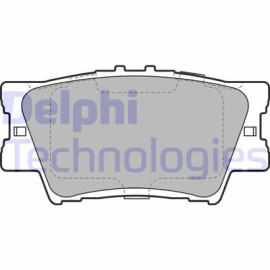 Комплект тормозных колодок из 4 шт. дисков DELPHI lp2004