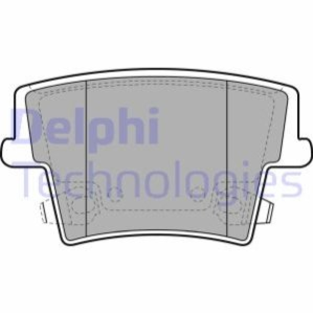 Комплект гальмівних колодок з 4 шт. дисків DELPHI lp2035