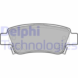 Комплект гальмівних колодок з 4 шт. дисків DELPHI lp2047