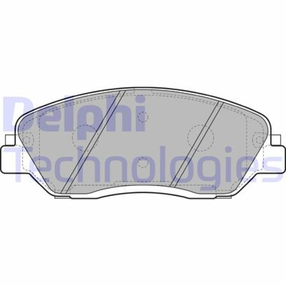 Комплект гальмівних колодок з 4 шт. дисків DELPHI lp2048