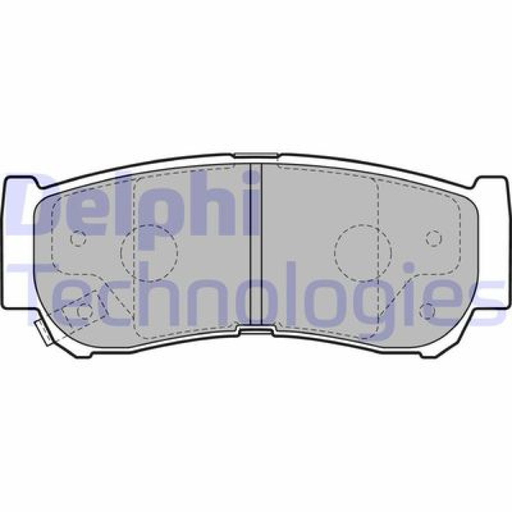 Комплект тормозных колодок из 4 шт. дисков DELPHI lp2049