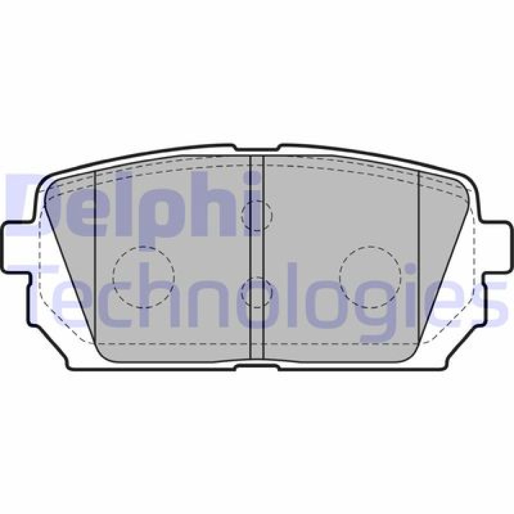 Комплект тормозных колодок из 4 шт. дисков DELPHI lp2051