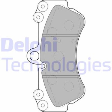 Комплект гальмівних колодок з 4 шт. дисків DELPHI lp2057