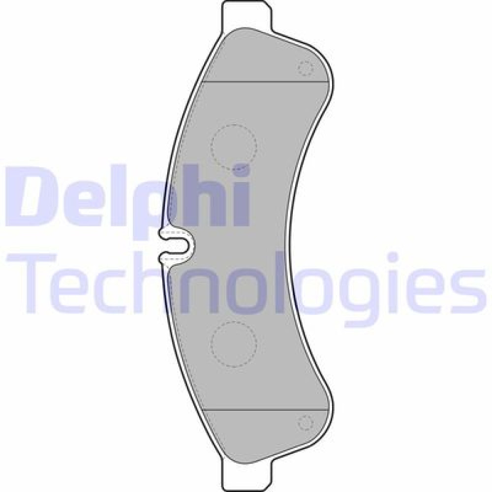 Комплект гальмівних колодок з 4 шт. дисків DELPHI lp2063
