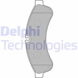 DELPHI lp2063 Комплект гальмівних колодок з 4 шт. дисків DELPHI lp2063