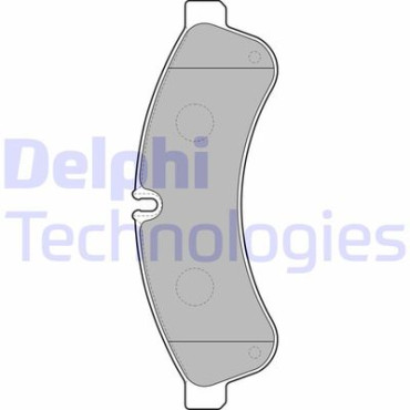 Комплект тормозных колодок из 4 шт. дисков DELPHI lp2063