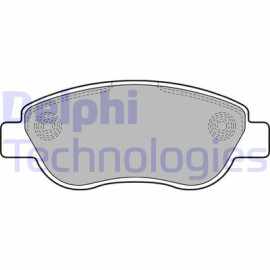 Комплект гальмівних колодок з 4 шт. дисків DELPHI lp2075