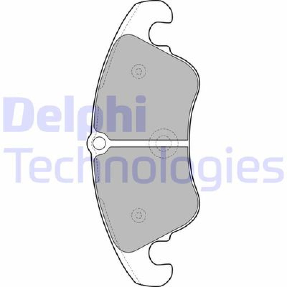 Комплект тормозных колодок из 4 шт. дисков DELPHI lp2077