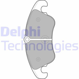 Комплект тормозных колодок из 4 шт. дисков DELPHI lp2077