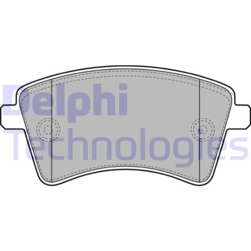 Комплект гальмівних колодок з 4 шт. дисків DELPHI lp2078
