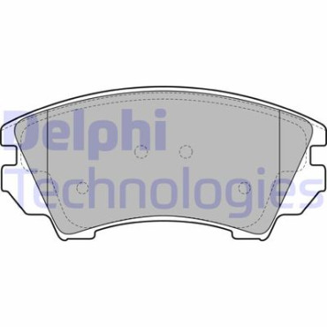 Комплект тормозных колодок из 4 шт. дисков DELPHI lp2081