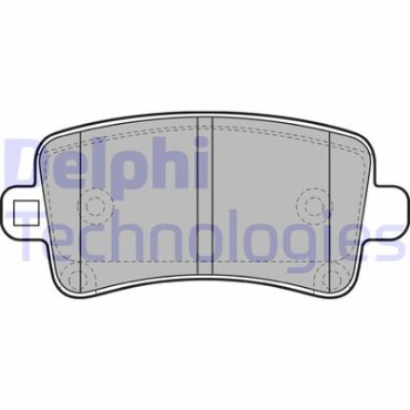 Комплект тормозных колодок из 4 шт. дисков DELPHI lp2084