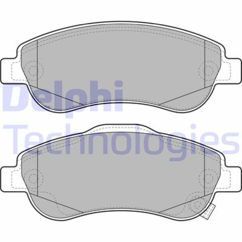 Комплект гальмівних колодок з 4 шт. дисків DELPHI lp2093