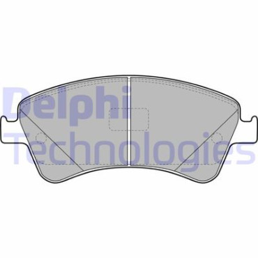 Комплект гальмівних колодок з 4 шт. дисків DELPHI lp2104