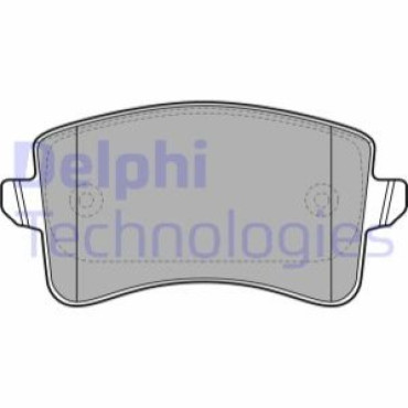 Комплект тормозных колодок из 4 шт. дисков DELPHI lp2106