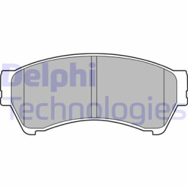 DELPHI lp2111 Комплект гальмівних колодок з 4 шт. дисків DELPHI lp2111
