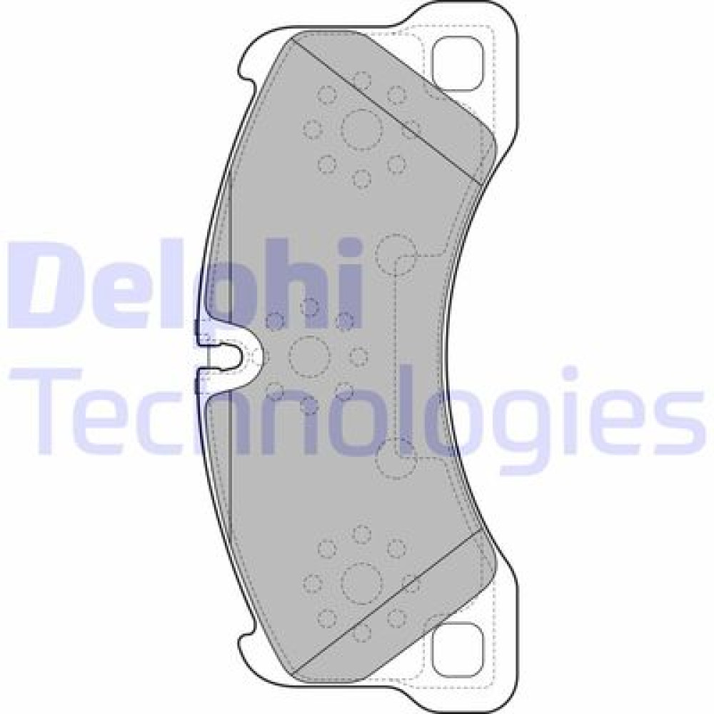 Комплект тормозных колодок из 4 шт. дисков DELPHI lp2117