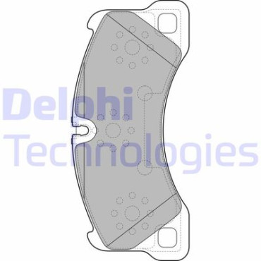 Комплект гальмівних колодок з 4 шт. дисків DELPHI lp2117
