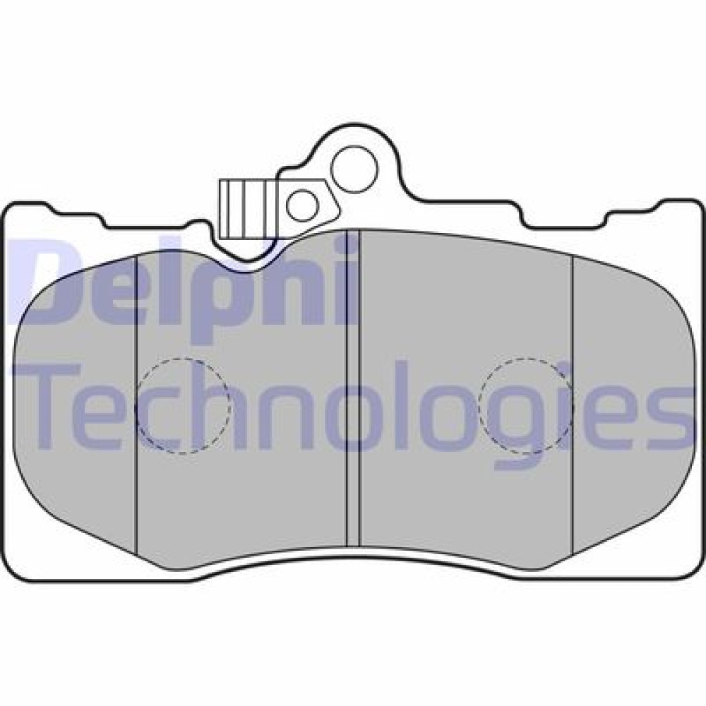 Комплект тормозных колодок из 4 шт. дисков DELPHI lp2122