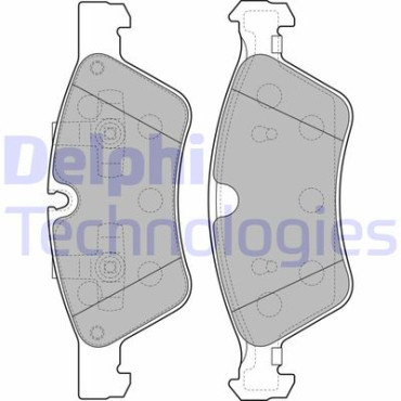 Комплект гальмівних колодок з 4 шт. дисків DELPHI lp2125