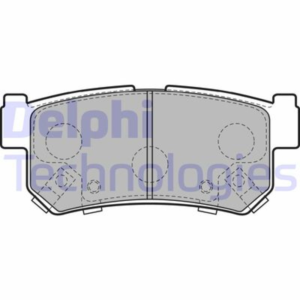 Комплект гальмівних колодок з 4 шт. дисків DELPHI lp2127