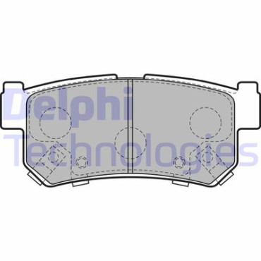 Комплект гальмівних колодок з 4 шт. дисків DELPHI lp2127