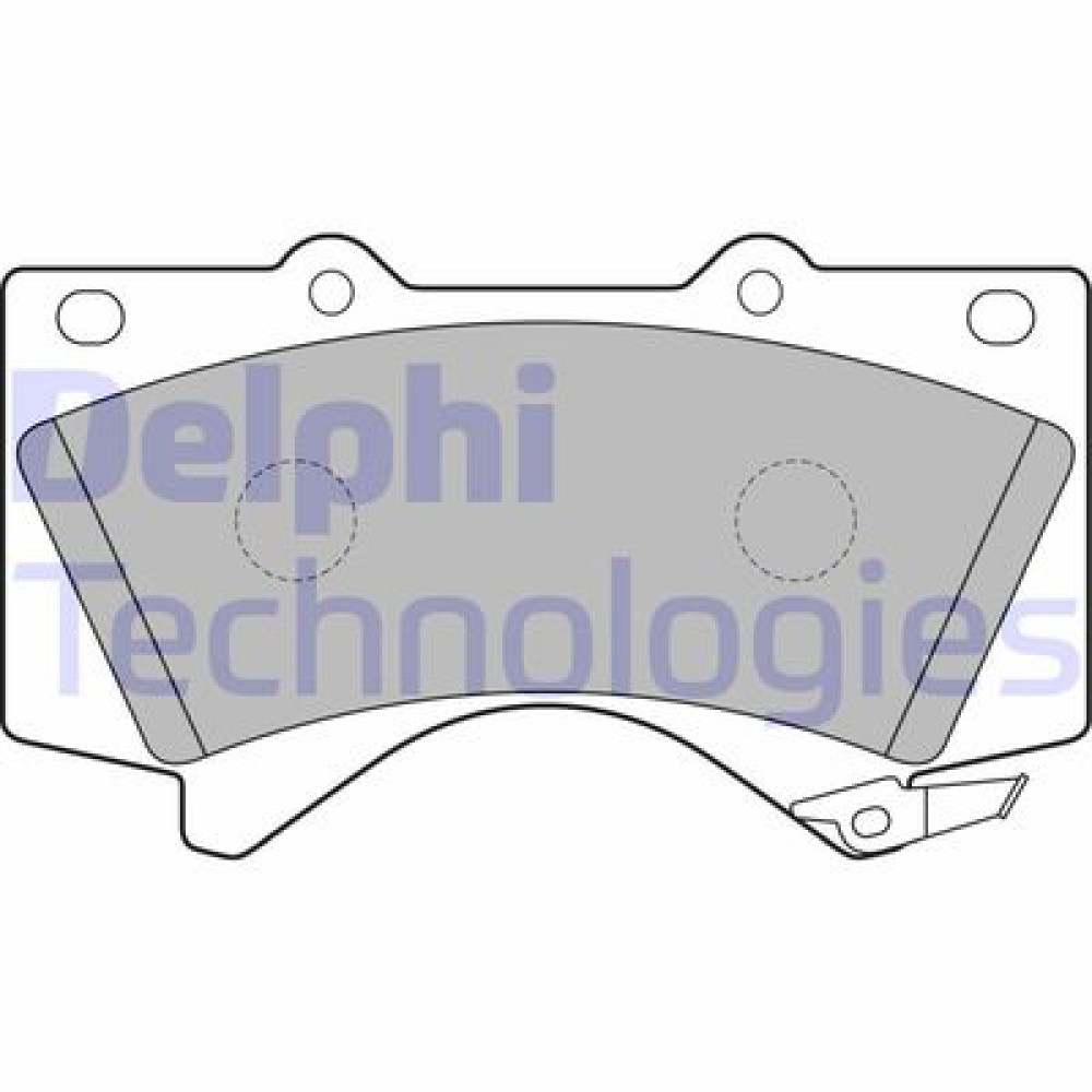 Комплект гальмівних колодок з 4 шт. дисків DELPHI lp2134