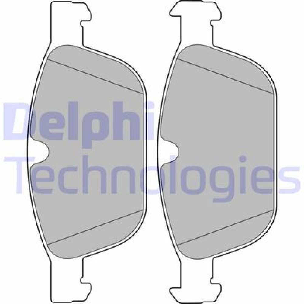 Комплект гальмівних колодок з 4 шт. дисків DELPHI lp2140