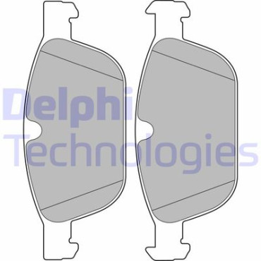Комплект гальмівних колодок з 4 шт. дисків DELPHI lp2140